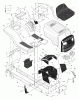 Murray 465616x6B - Ultra 46" Lawn Tractor (2002) Ersatzteile Chassis & Hood