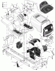 Murray 465617A - 46" Lawn Tractor (2002) Ersatzteile Chassis & Hood