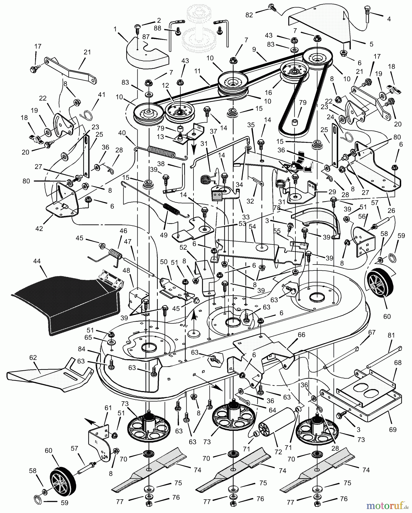  Murray Rasen- und Gartentraktoren 465617A - Murray 46
