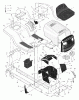 Murray 465619x71A - B&S/ 46" Lawn Tractor (2001) (Quality Stores) Ersatzteile Chassis & Hood