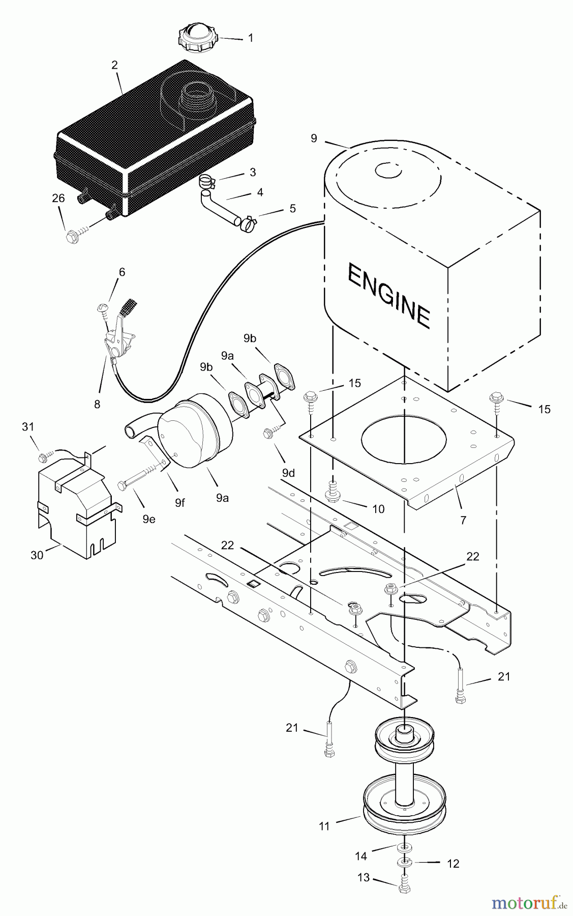 Murray Rasen- und Gartentraktoren 465619x71A - B&S/Murray 46
