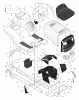 Murray 465620x71A - B&S/ 46" Lawn Tractor (2001) (Quality Stores) Ersatzteile Chassis & Hood