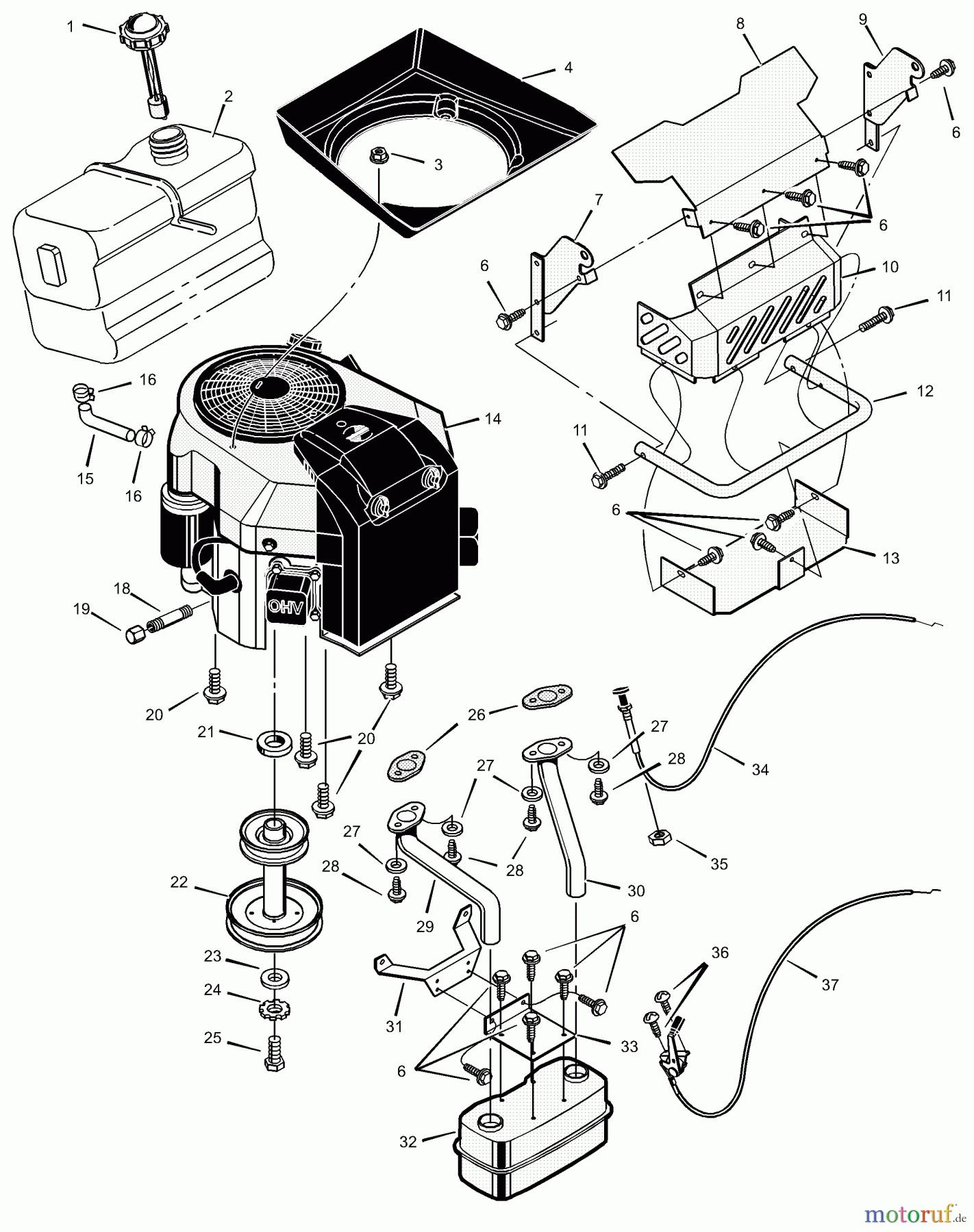  Murray Rasen- und Gartentraktoren 465621x89A - Yard King Performance 46
