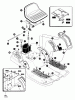 Murray 46562x8B - Scotts 46" Lawn Tractor (1997) (Home Depot) Ersatzteile Rear Chassis Assembly