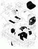 Murray 46568x6A - Ultra 46" Lawn Tractor (1998) Ersatzteile Chassis & Hood