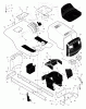 Murray 46569x9A - B&S/ 46" Lawn Tractor (1998) (Montgomery Wards) Ersatzteile Chassis & Hood