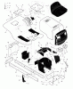 Murray 46570x6A - Ultra 46" Lawn Tractor (1998) Ersatzteile Chassis & Hood
