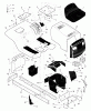 Murray 46570x71A - B&S/ 46" Lawn Tractor (1998) (Quality Stores) Ersatzteile Chassis & Hood