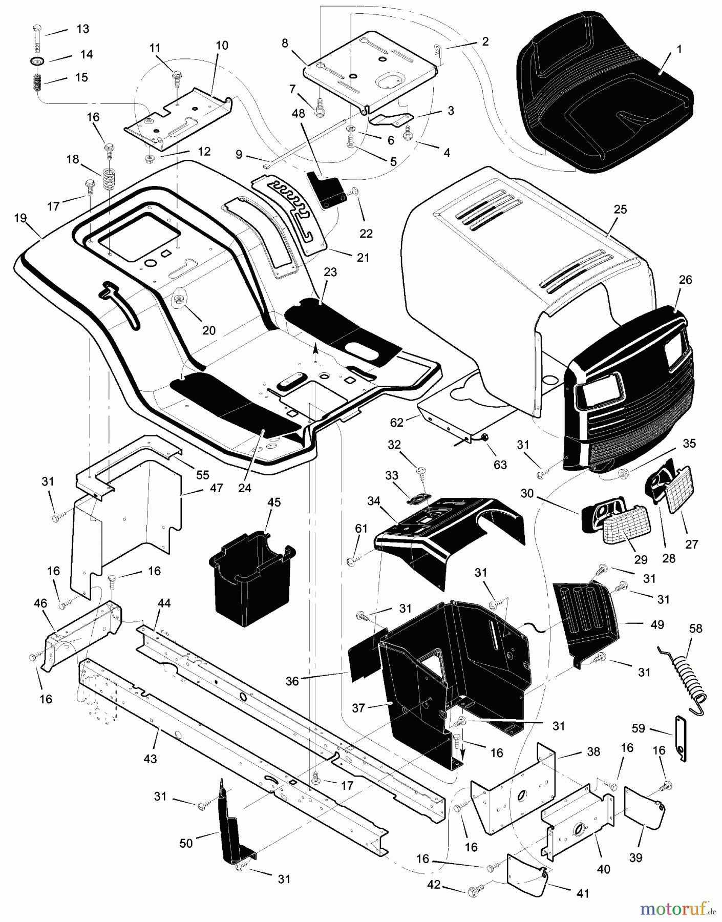 Murray Rasen- und Gartentraktoren 46576x92A - B&S/Murray 46