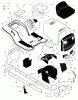 Murray 46576x92A - B&S/ 46" Lawn Tractor (1999) (Walmart) Ersatzteile Chassis & Hood
