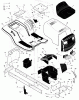 Murray 46577x6A - Ultra 46" Lawn Tractor (1999) Ersatzteile Chassis & Hood
