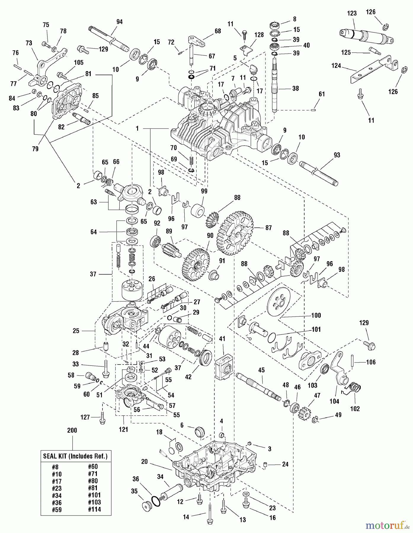 Murray Rasen- und Gartentraktoren 107.289851 (2690922A) - Craftsman Prestige PGT9500, 30HP w/ 54