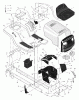 Murray 46577x6B - Ultra 46" Lawn Tractor (2000) Ersatzteile Chassis & Hood