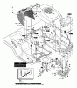 Murray 46580x89A - Yard King Performance 46" Lawn Tractor (2000) Ersatzteile Chassis & Hood Assembly