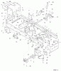 Murray 46580x8A - Scotts 46" Lawn Tractor (1999) (Home Depot) Ersatzteile Frame Assembly (part 1)