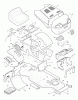 Murray 46804A - 46" Lawn Tractor (1996) Ersatzteile Chassis & Hood