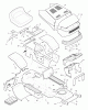 Murray 46905x30A - 46" Garden Tractor (1996) Ersatzteile Chassis & Hood