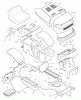 Murray 46906x199A - B&S/ 46" Lawn Tractor (1996) (AAFES) Ersatzteile Chassis & Hood