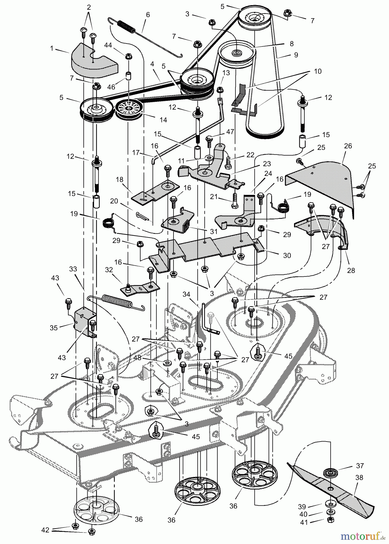 Murray Rasen- und Gartentraktoren 521000x71A - B&S/Murray 52