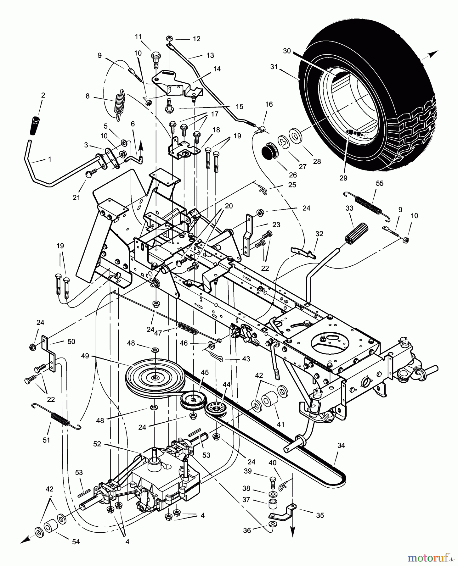  Murray Rasen- und Gartentraktoren 52100x92A - B&S/Murray 52