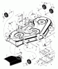 Murray 52100x92A - B&S/ 52" Garden Tractor (1999) (Walmart) Ersatzteile Mower Housing Suspension (part 1)