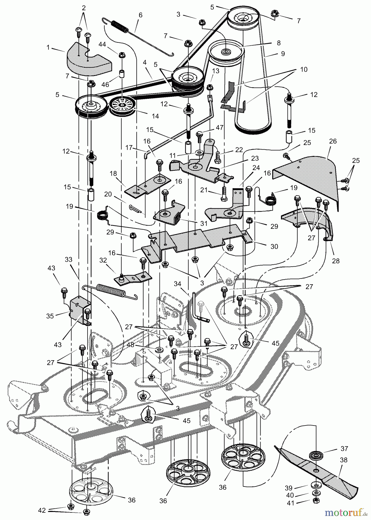  Murray Rasen- und Gartentraktoren 521613x71A - B&S/Murray 52