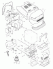 Murray 52461x89A - Yard King Performance 52" Garden Tractor (1998) Ersatzteile Hood & Engine Mount