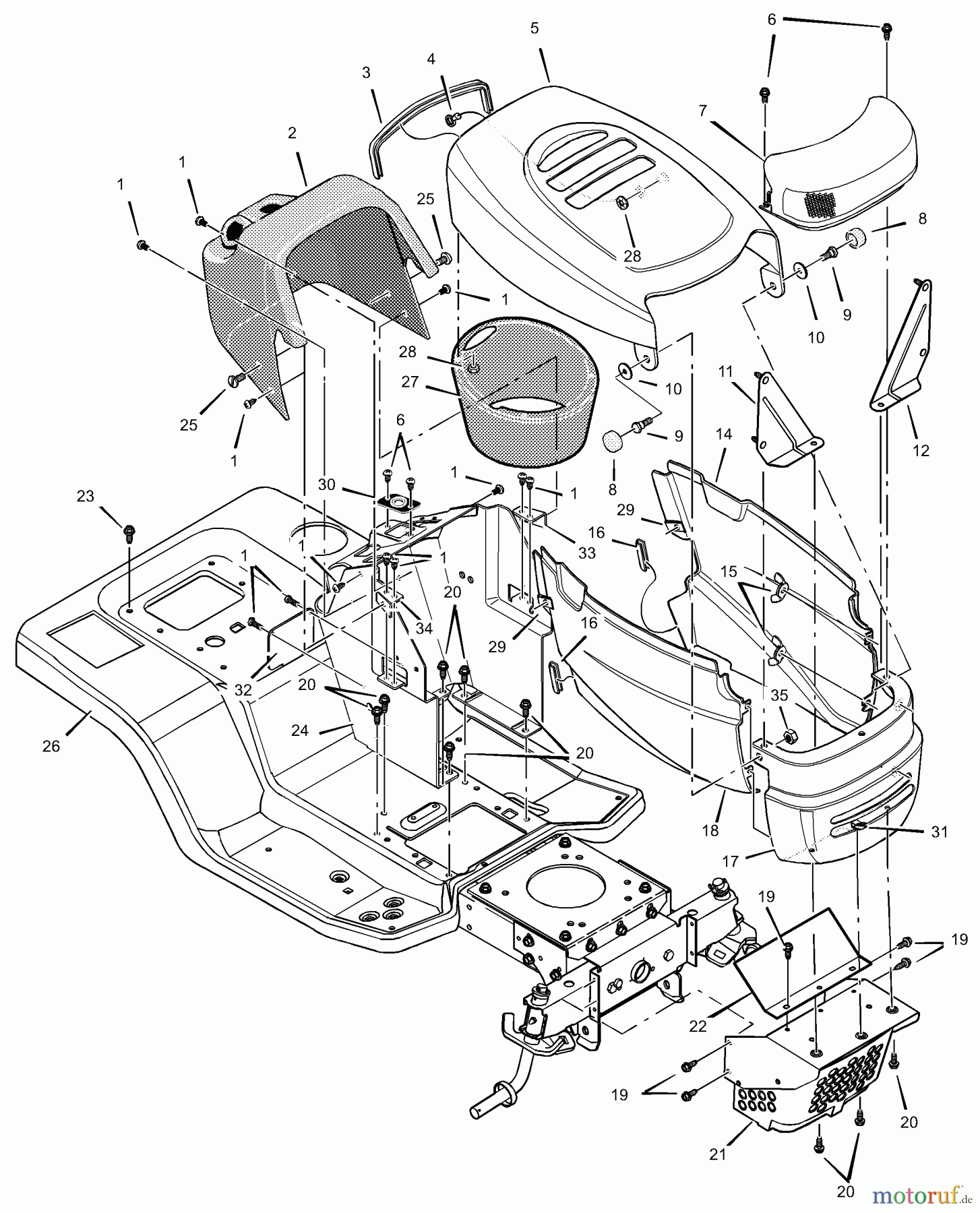 Murray Rasen- und Gartentraktoren 525607x692B - Stanley 52