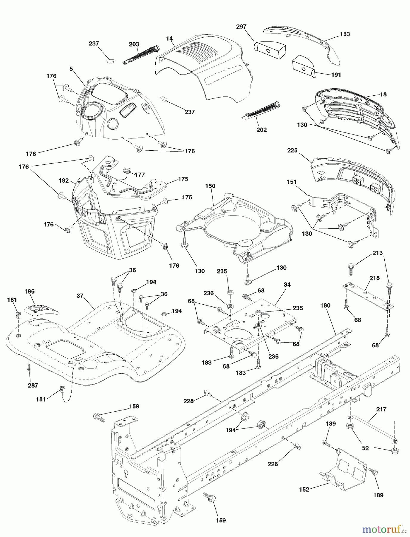 Murray Rasen- und Gartentraktoren 7800735 (96042010000) - Yard King 42