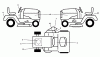 Murray 7800736 (96042010200) - Yard King 46" Lawn Tractor, 21HP (2011) Ersatzteile Decal Group (7800736decal)