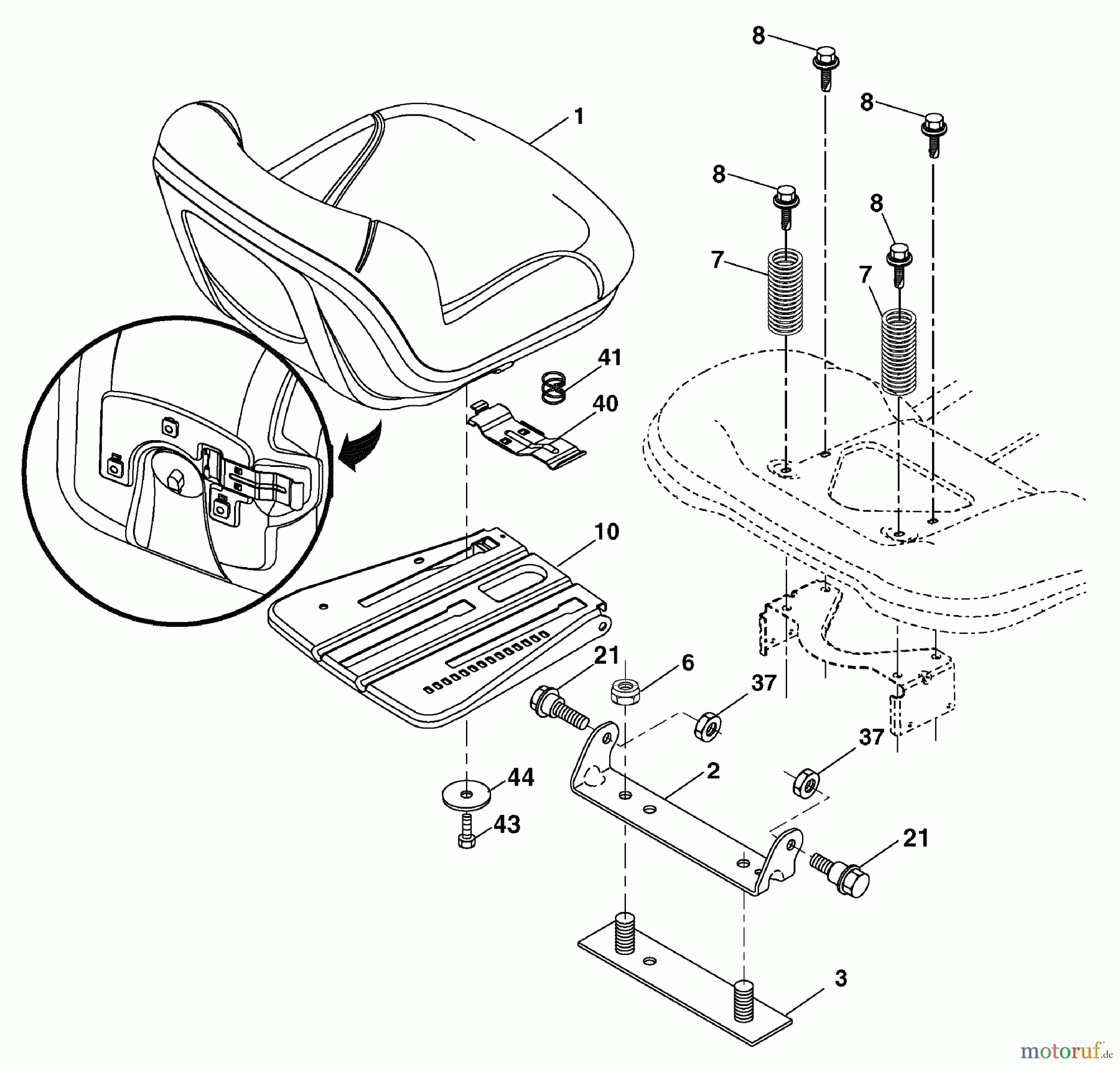 Murray Rasen- und Gartentraktoren 7800736 (96042010200) - Yard King 46