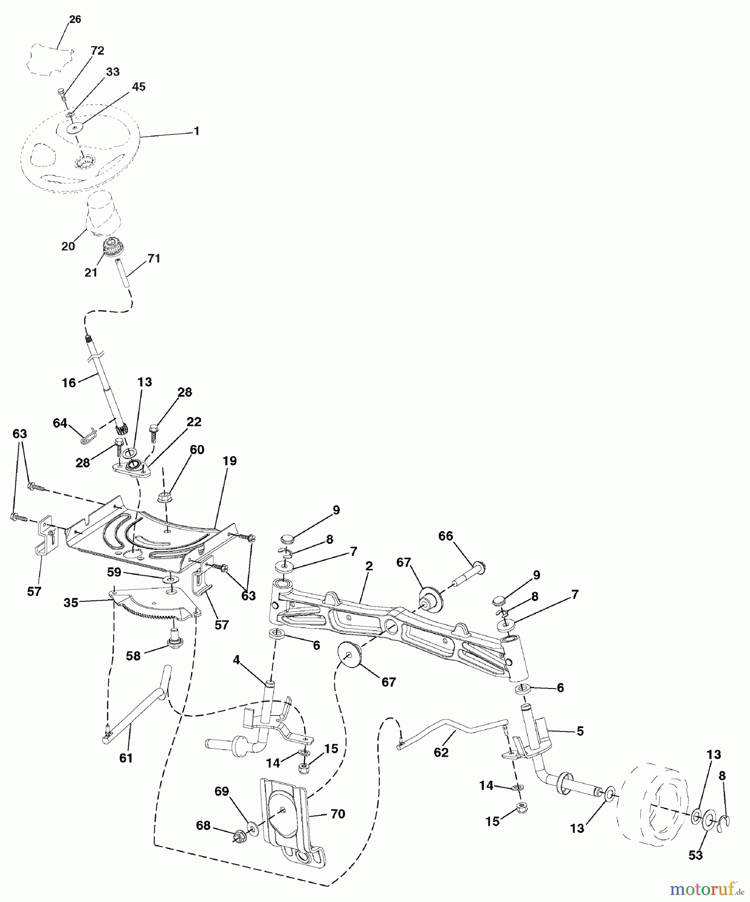 Murray Rasen- und Gartentraktoren 7800736 (96042010200) - Yard King 46