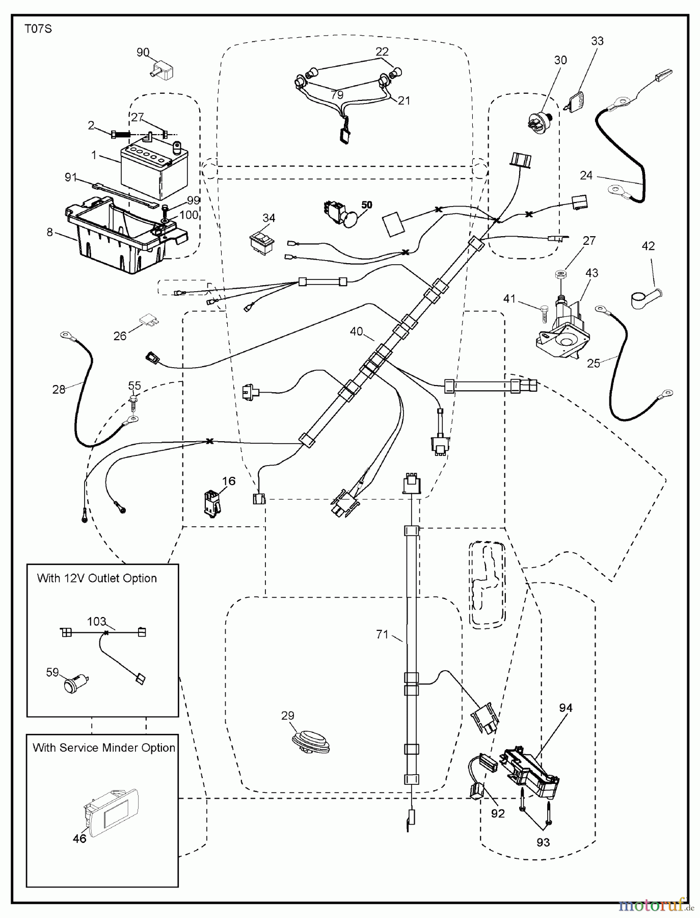 Murray Rasen- und Gartentraktoren 7800738 (96042010400) - Yard King 48