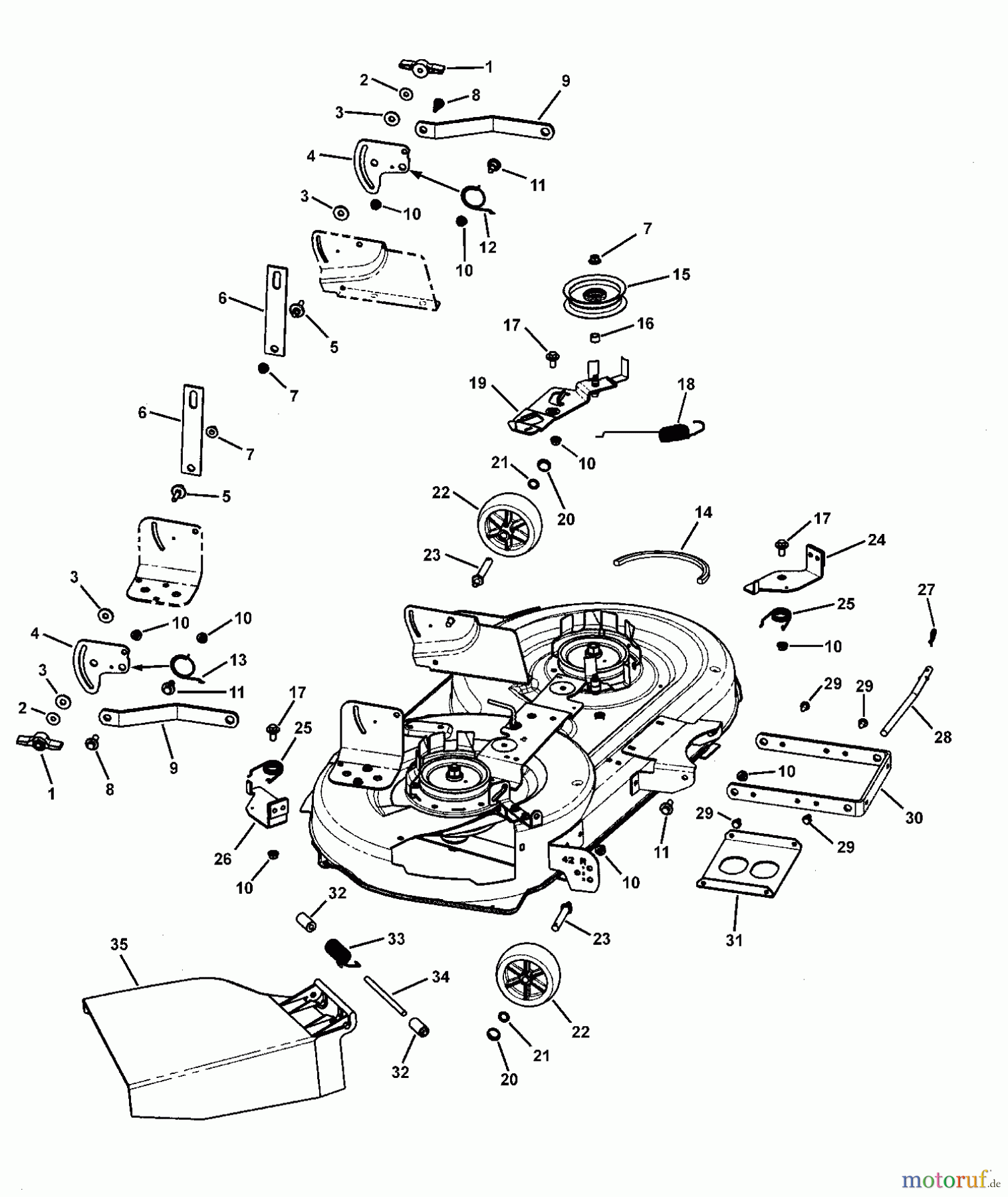 Murray Rasen- und Gartentraktoren LT185420 (7800191) - Murray 42