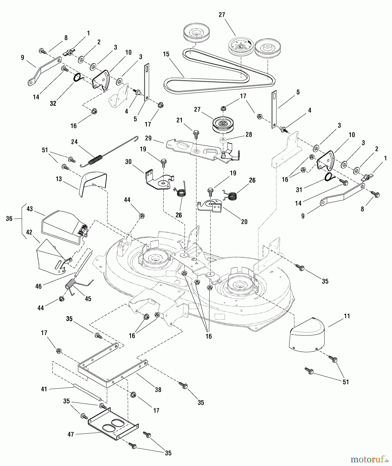  Murray Rasen- und Gartentraktoren ELT155420 (7800307E ) - Murray 42