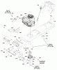 Murray EMT155420H (2691080) - 42" Lawn Tractor, 15.5HP (2012) Ersatzteile Engine Group - 15.5HP (2990108~1753374)