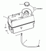 Murray FLT185420 (7800370) - Federated 42" Lawn Tractor, 18.5HP (2008) Ersatzteile Fuel Tank Group