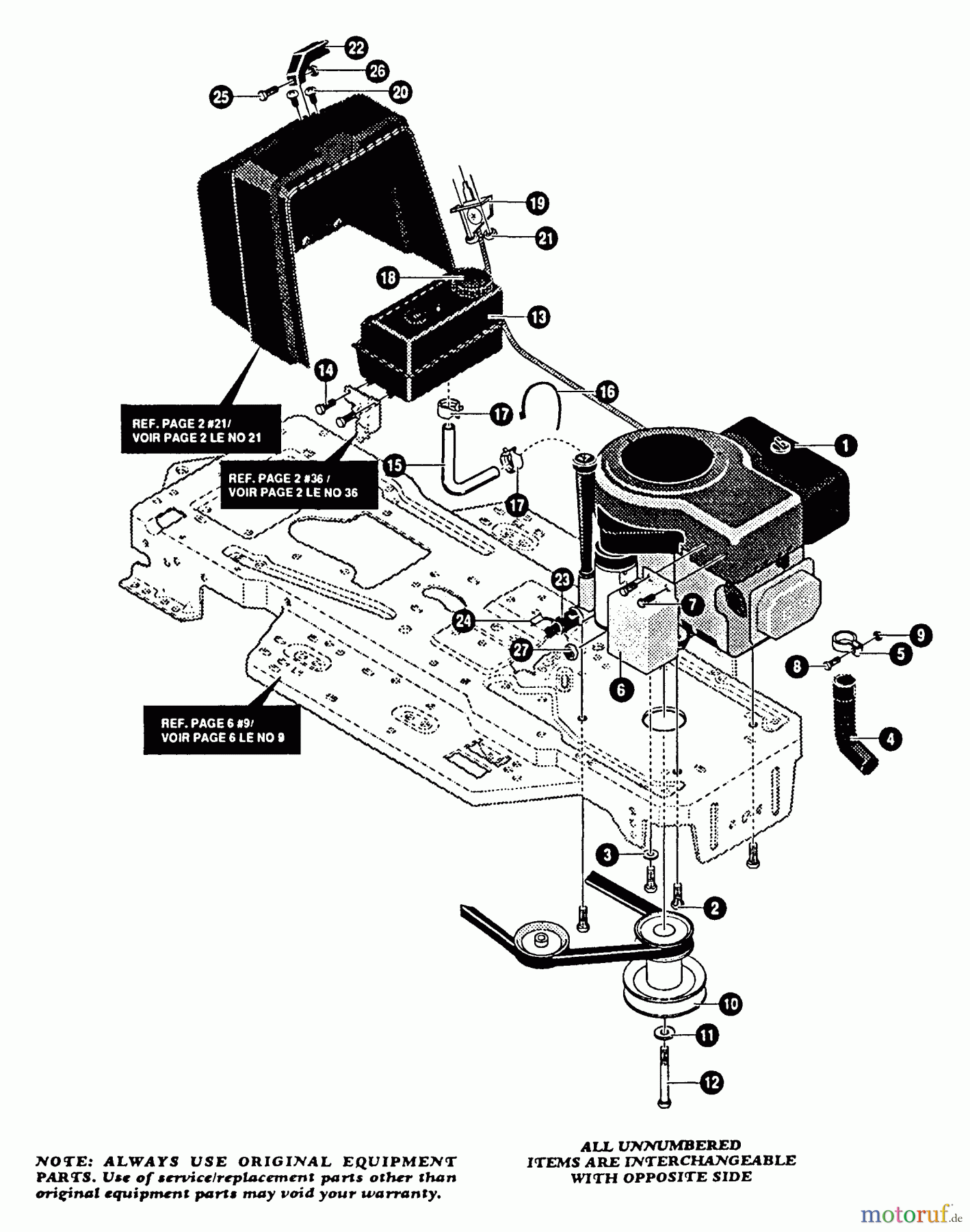  Murray Rasen- und Gartentraktoren G4315110 - Murray 43