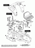 Murray G4315110 - 43" Lawn Tractor (1997) Ersatzteile Rear Chassis & Hood Assembly