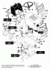 Murray G4315140 - 43" Lawn Tractor (1997) Ersatzteile Front Chassis & Hood Assembly