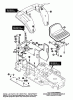 Murray G4315160 - 43" Lawn Tractor (1997) Ersatzteile Rear Chassis & Hood Assembly