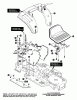 Murray G4318030 - 43" Lawn Tractor (1997) Ersatzteile Rear Chassis & Hood Assembly
