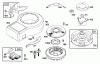 Murray 30576x10B - B&S/ 30" Rear Engine Rider (1997) (Western Auto) Ersatzteile Briggs & Stratton Engine 11hp Model: 28c707-0110-0 (part 6)