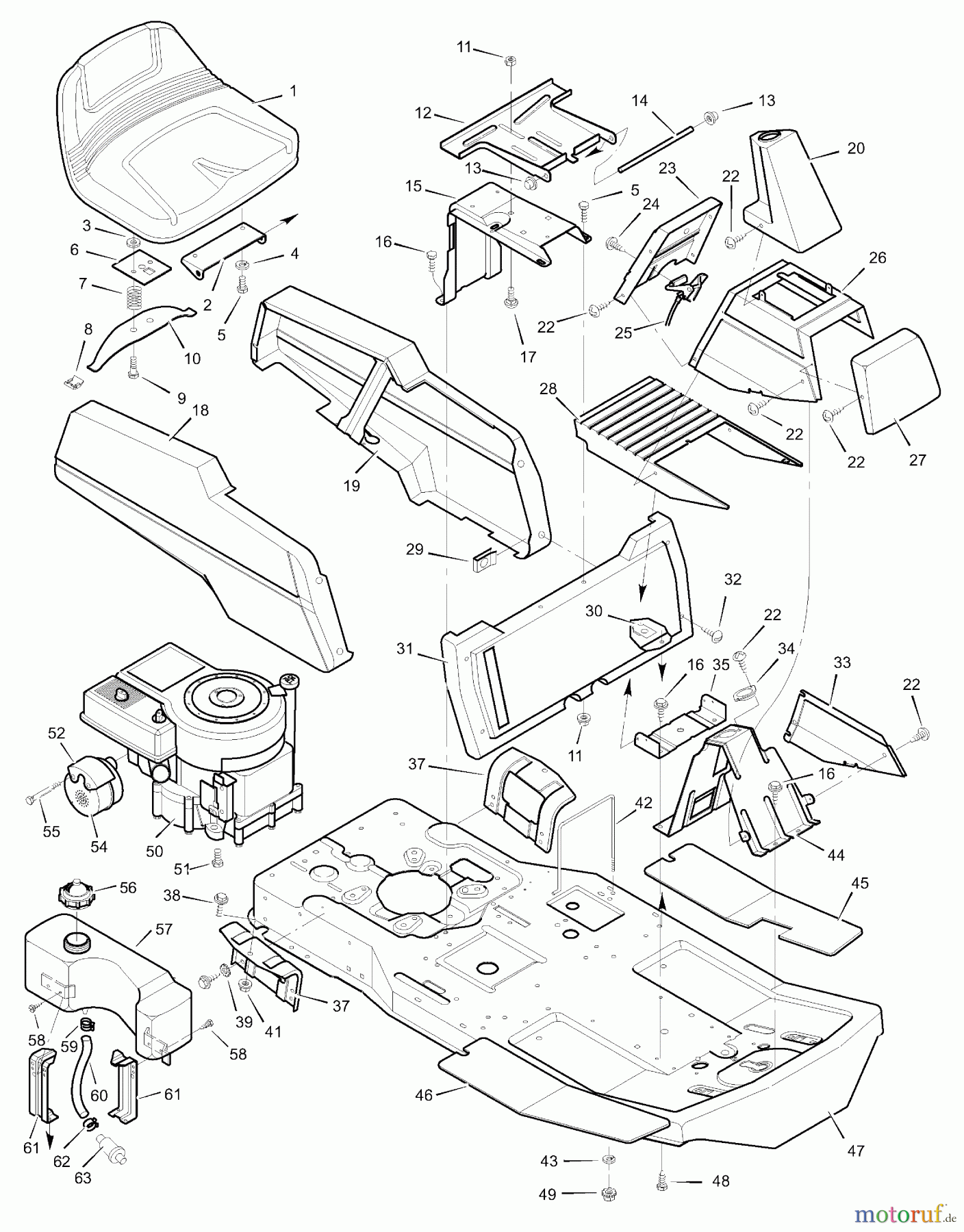  Murray Reitermäher 30576x10D - B&S/Murray 30