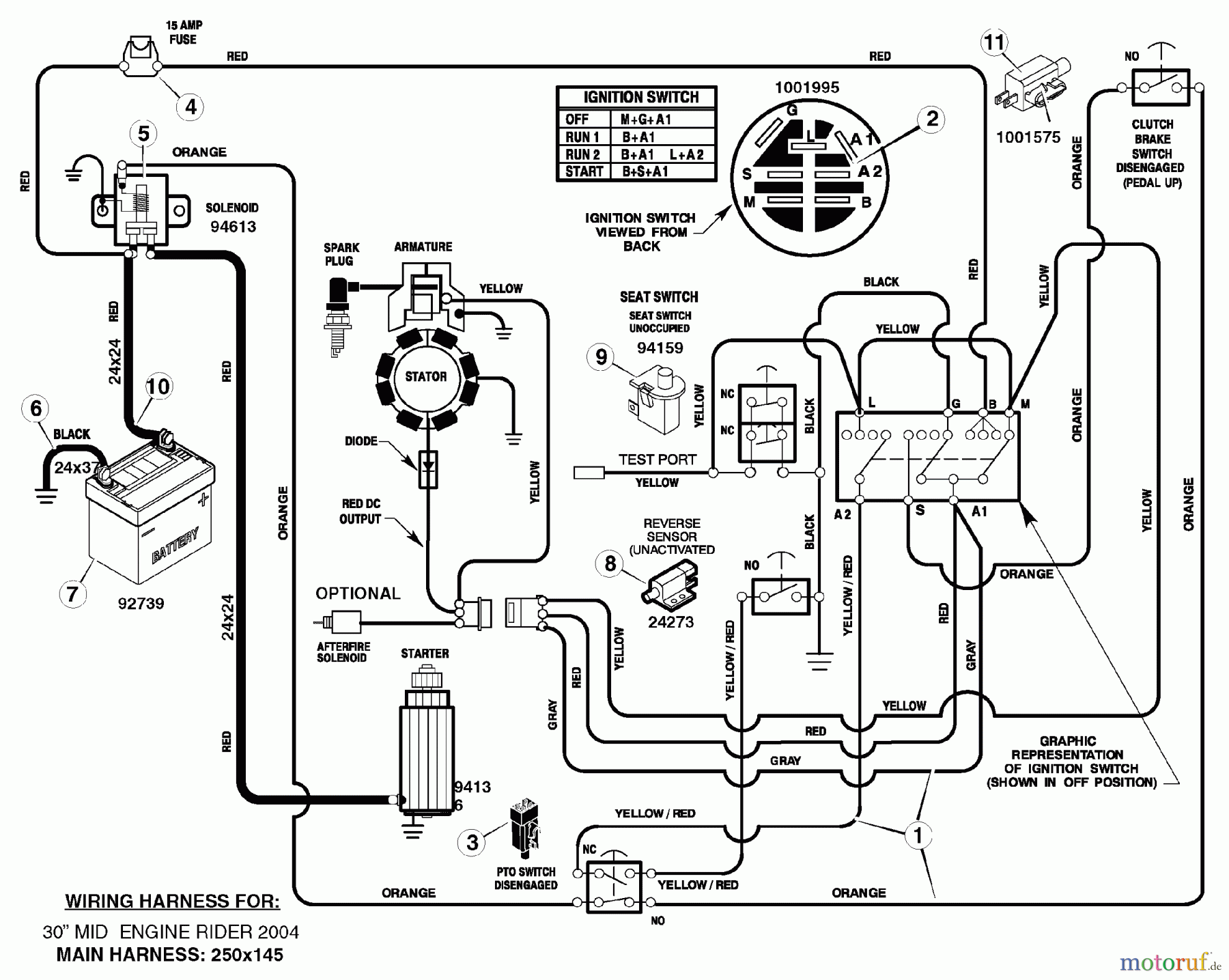  Murray Reitermäher 309001x08A - Turfmaster 30