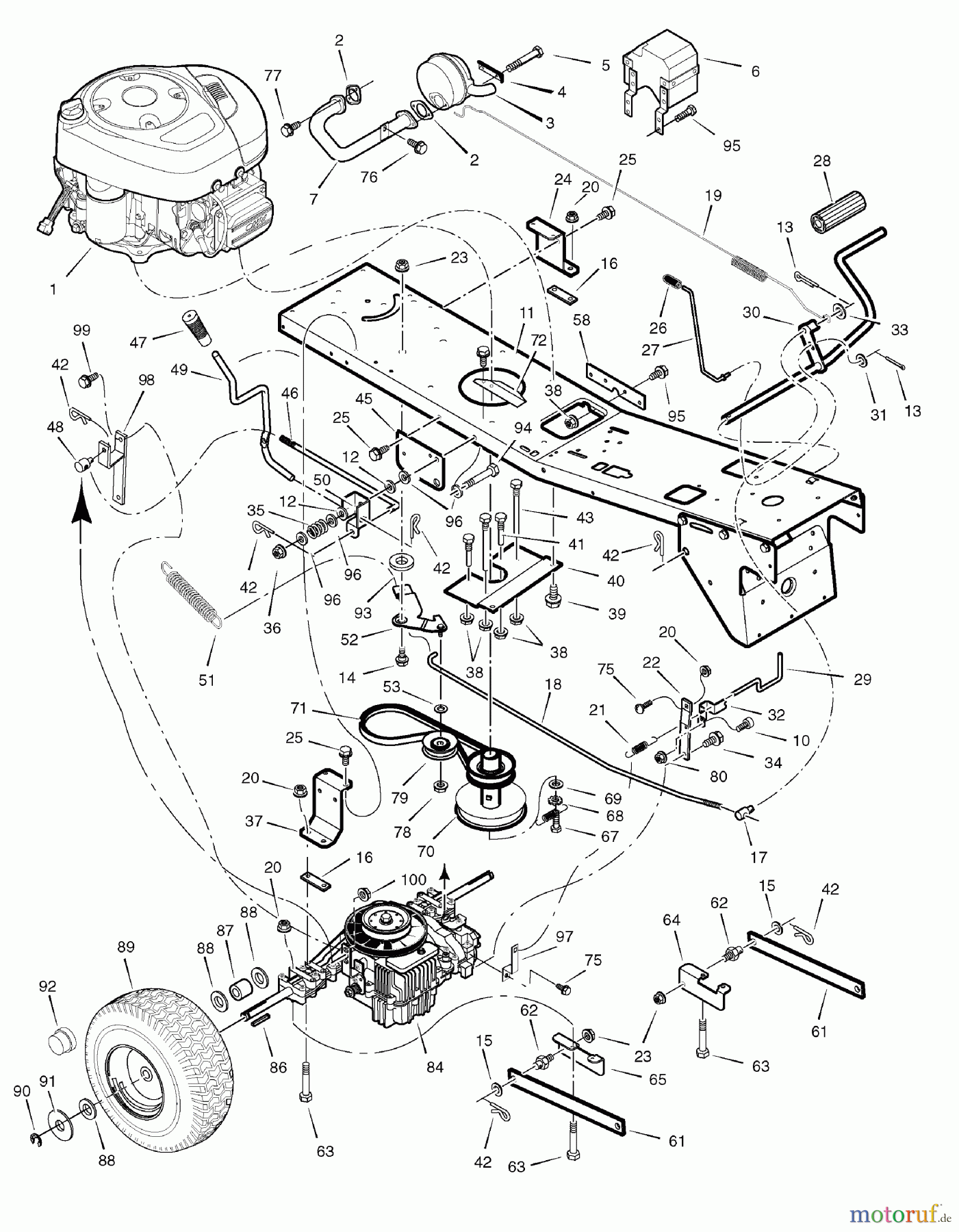  Murray Reitermäher 309001x08A - Turfmaster 30