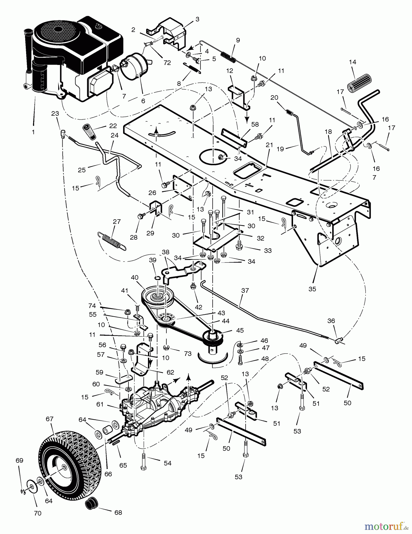  Murray Reitermäher 309002x24B - B&S/Murray 30