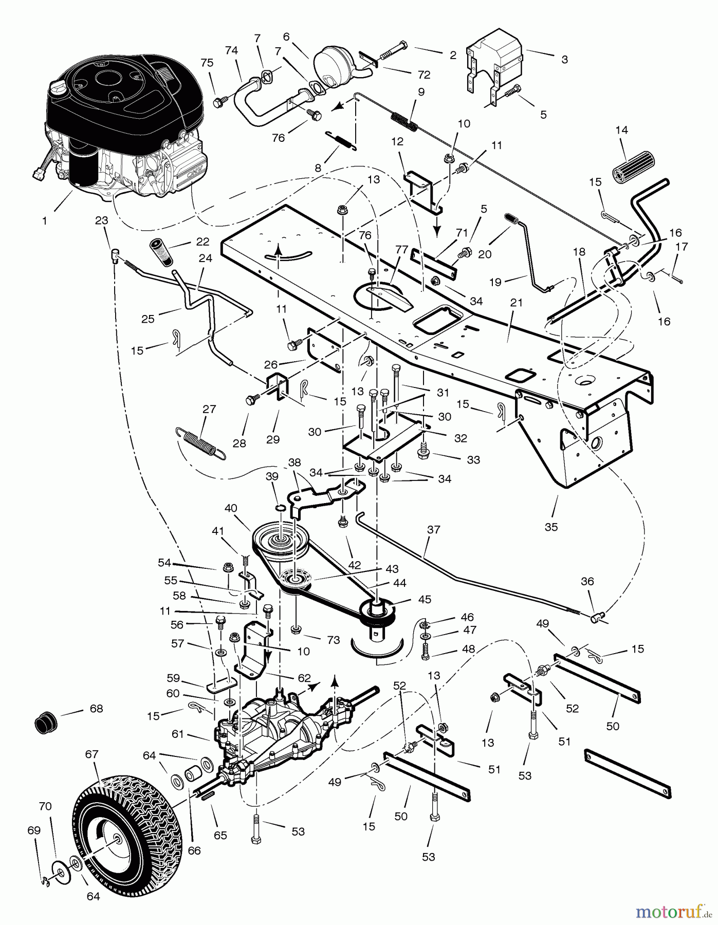  Murray Reitermäher 309008x92B - B&S/Murray 30