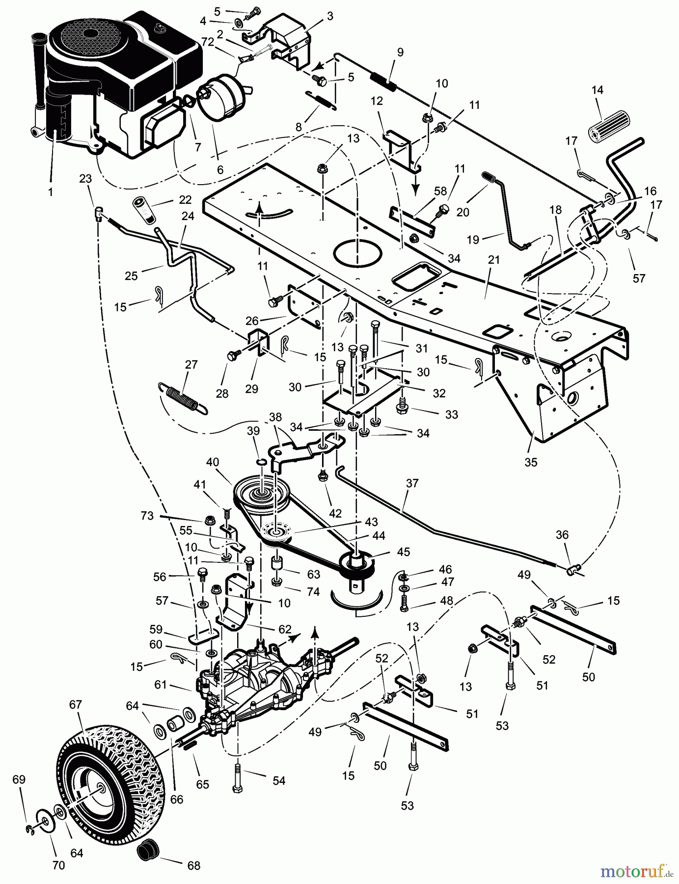 Murray Reitermäher 309029x92NA - B&S/Murray 30