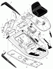 Murray 309300x30A - 30" Rear Engine Rider (2003) Ersatzteile Chassis & Hood